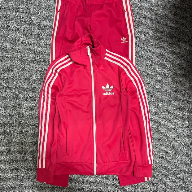 (95) 아디다스 핑크 트랙탑 져지 셋업
