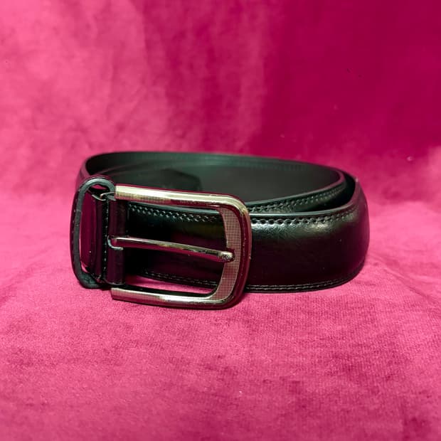 Jack Kevin 이탈리안 블랙 레더 벨트