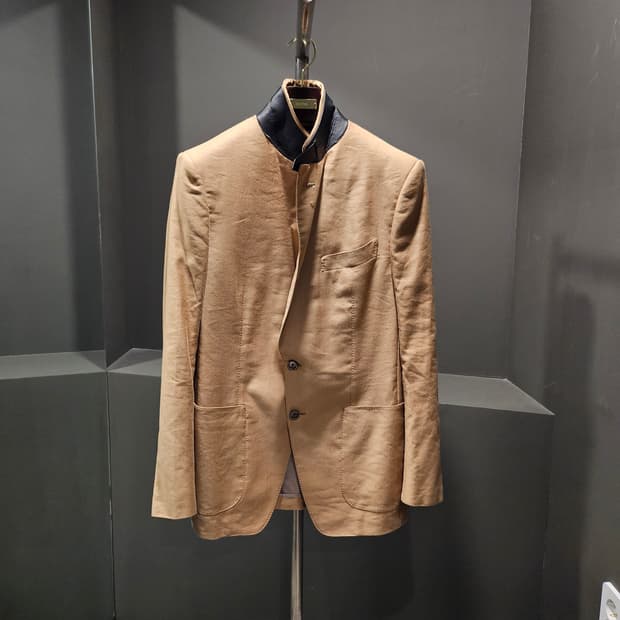 톰포드 레더 트리밍 아티쿠스 헤링턴 블레이저