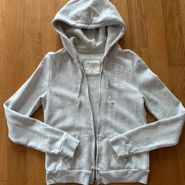 아베크롬비 그레이 후드집업 xs