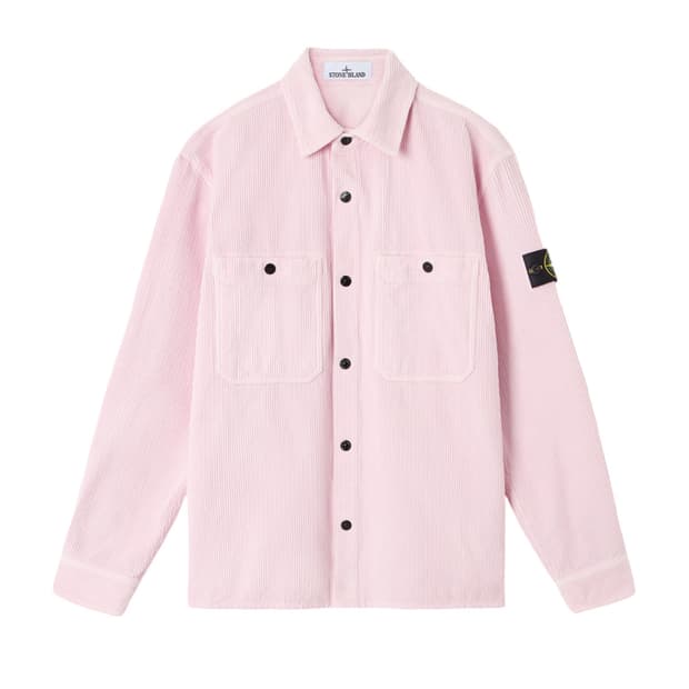 스톤 핑크 코듀로이셔츠 자켓 m 