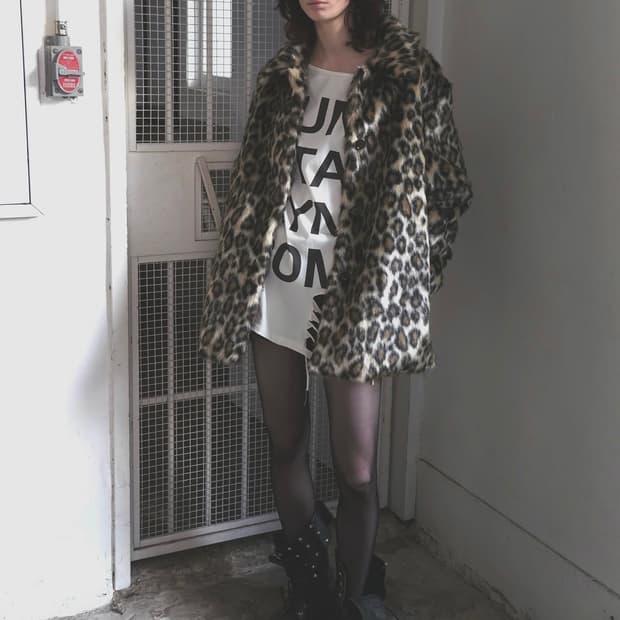 데어드 레오파드 퍼자켓