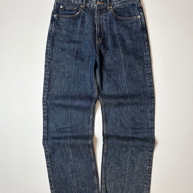 모드나인 블랙 스타더스트 스트레이트 데님 팬츠 PN9340