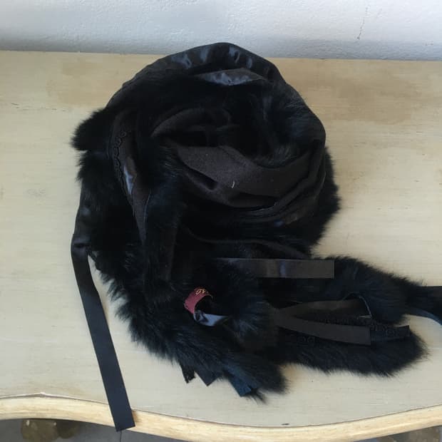  fur trimming muffler