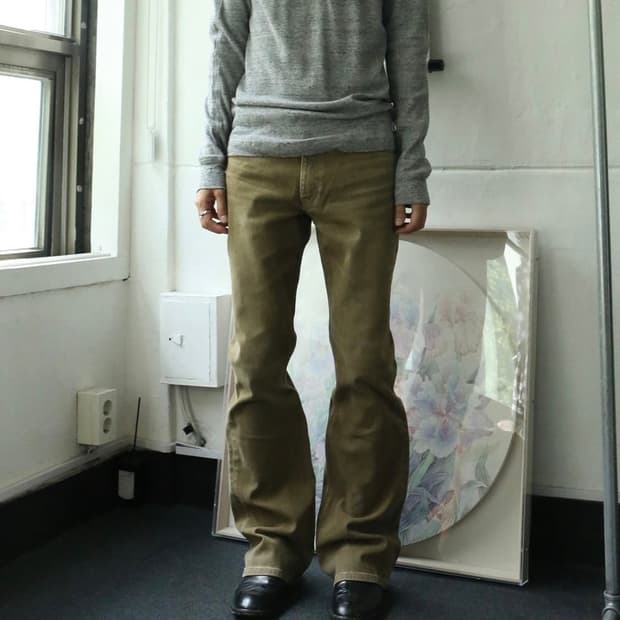 Lee 브라운 부츠컷 팬츠