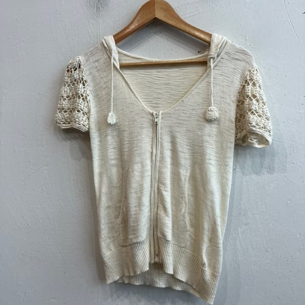 armoire caprice JPN 모리 하프 크로쉐 후드집업 