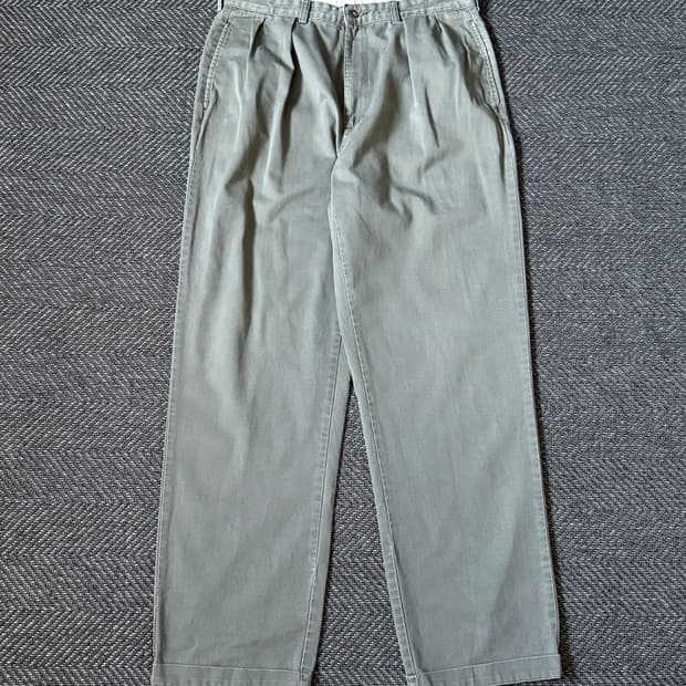 (34) 90s 폴로 랄프로렌 앤드류 더블 플리츠 치노 팬츠