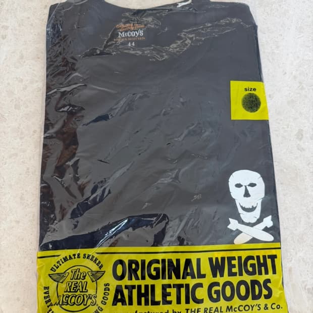리얼맥코이 Jolly Roger 티셔츠 블랙 44사이즈 새상품