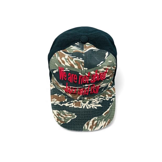 jazzandbar 재즈앤바 6패널 로고 타이거 카모 캡