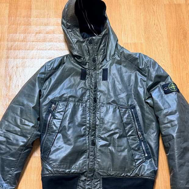 [L] 스톤아일랜드 왁스드 아이스 자켓2