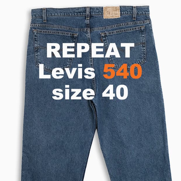 리바이스 540 오렌지탭 중청 90s 40 인치 OR5404207