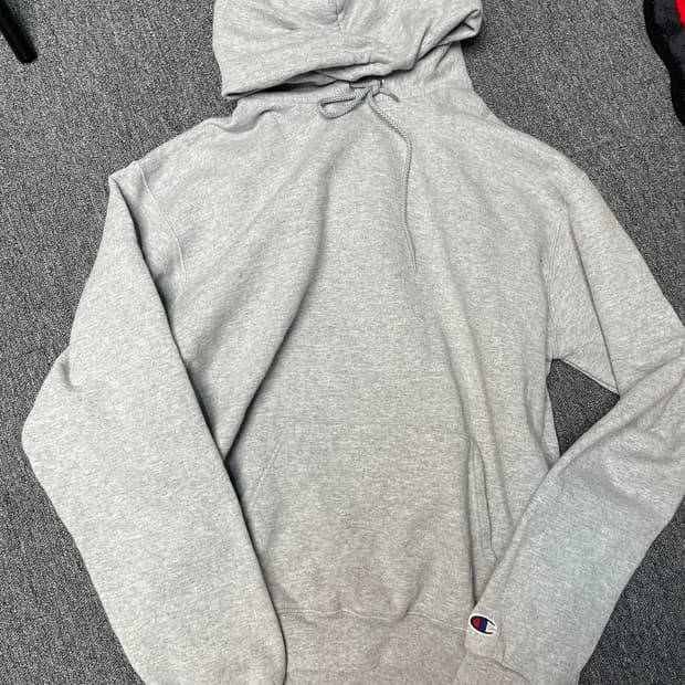 챔피온 us 라인 회색 후드티 (L 100-105 )