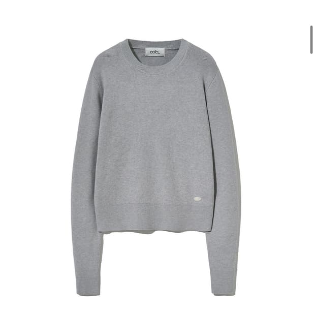 커스텀어클락 라운드넥 니트