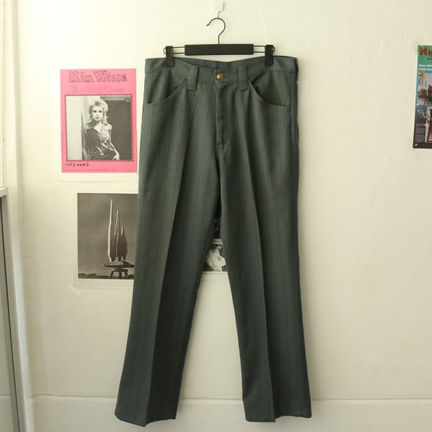 빈티지 스트라이프 부츠컷 트라우저 