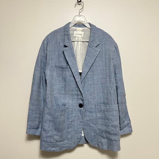 이자벨마랑 에뜨왈 블루 린넨 블레이저 자켓
