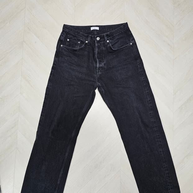 SEW (스테디에브리웨어)  스트레이트 셀비지 데님 팬츠 블랙 2사이즈