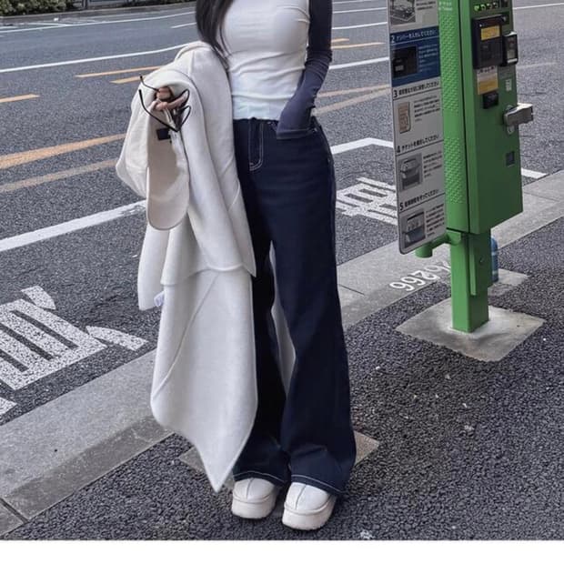 카인다미 골반볼륨업 생지 기모 와이드진