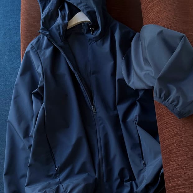Washed poly panel design wind parka