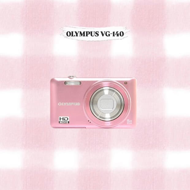 올림푸스 VG-140 베이비핑크 빈티지디카