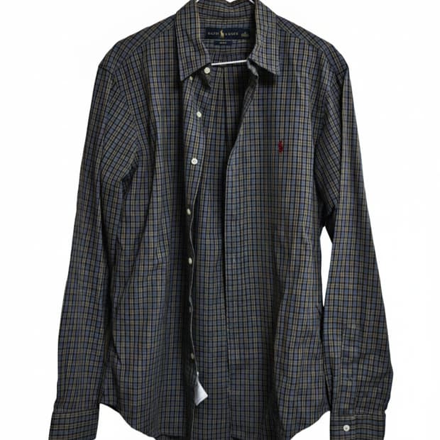 폴로 랄프로렌 체크무늬 셔츠M