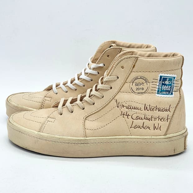 반스 X 비비안웨스트우드 스케이트하이 내츄럴 레더 (225)