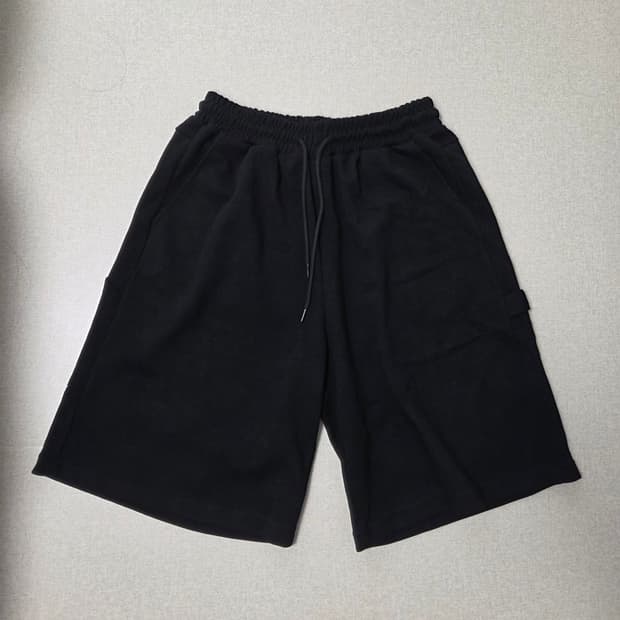 바운더리 카펜터 버뮤다 스웨트 반바지 블랙 (XL)