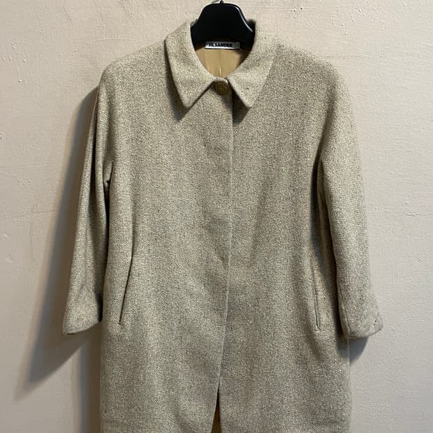 질 샌더 울 코트