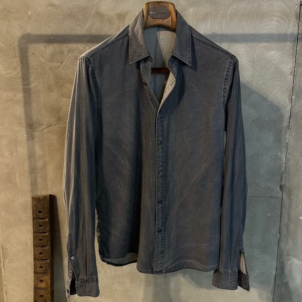띠어리 데님 셔츠 슬림100