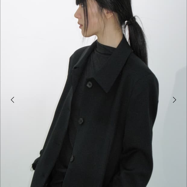 리포스 울 싱글자켓 블랙