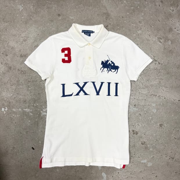 폴로 화이트 빅포니 LXVII pk 티셔츠[2631]