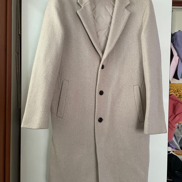 지오지아 세미 오버핏 싱글 코트