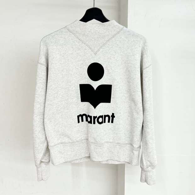 이자벨 마랑 아이보리 모비 로고 스웨트셔츠