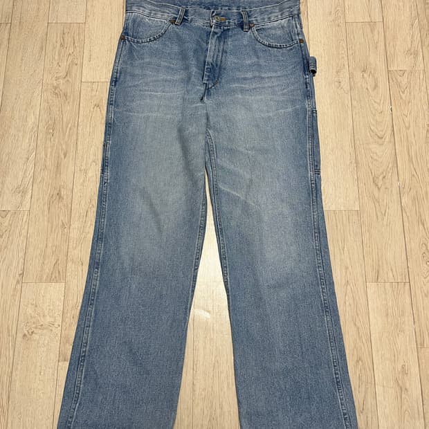 블랙아웃 데님 워크팬츠