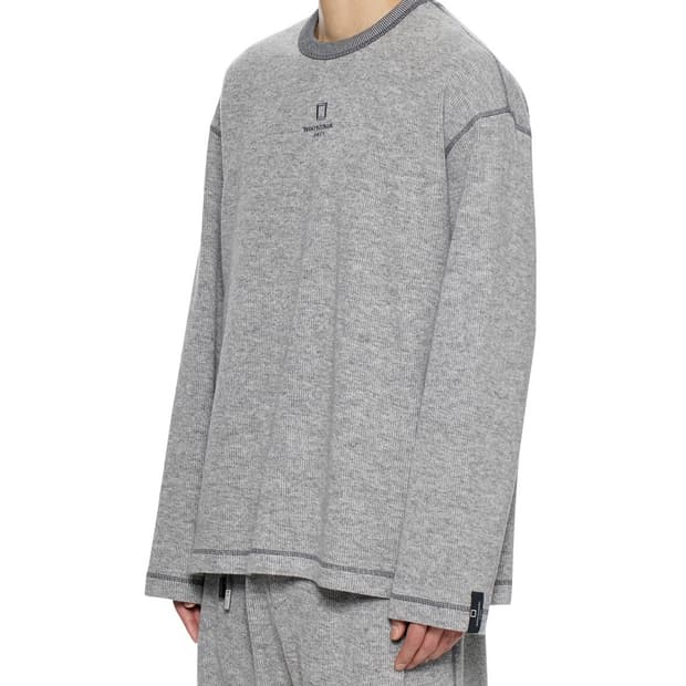 [50]우영미 25FW 그레이 니트 스웨트셔츠