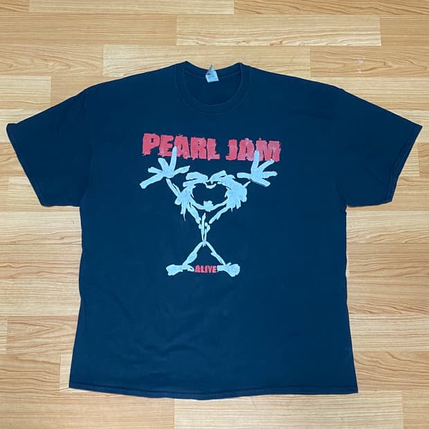 펄잼 스틱맨 티셔츠 XXL 2XL