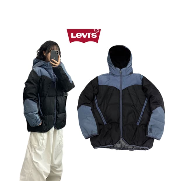 리바이스 엔진 엔지니어드 덕다운 하이넥 패딩