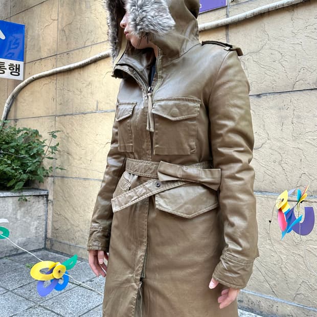 00s diesel Dress & impress 아카이브 퍼 패딩 코트