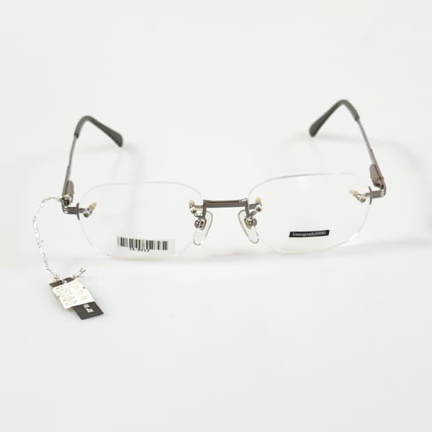 ISSAQUAH 2000 무테 스퀘어 메탈 프레임 빈티지 안경