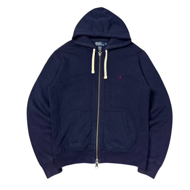 (M) 폴로 랄프로렌 투웨이 써멀 후드집업 네이비