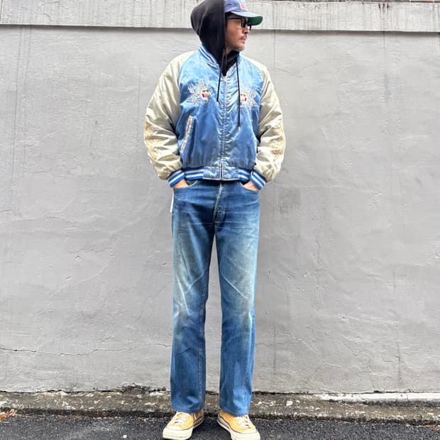 90년대 미국 리바이스 501 빅e 셀비지