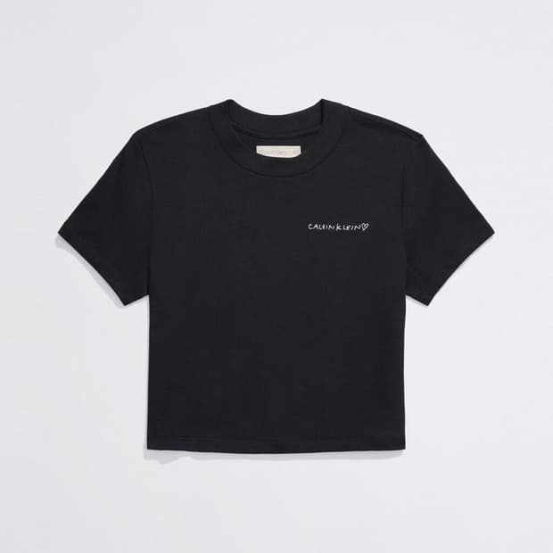 캘빈클라인 x 블랙핑크 제니 크롭 티