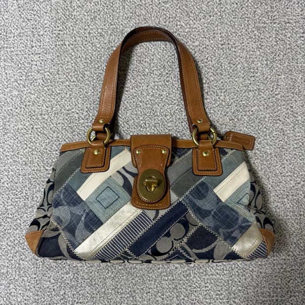 Coach 코치 패치워크 토트백