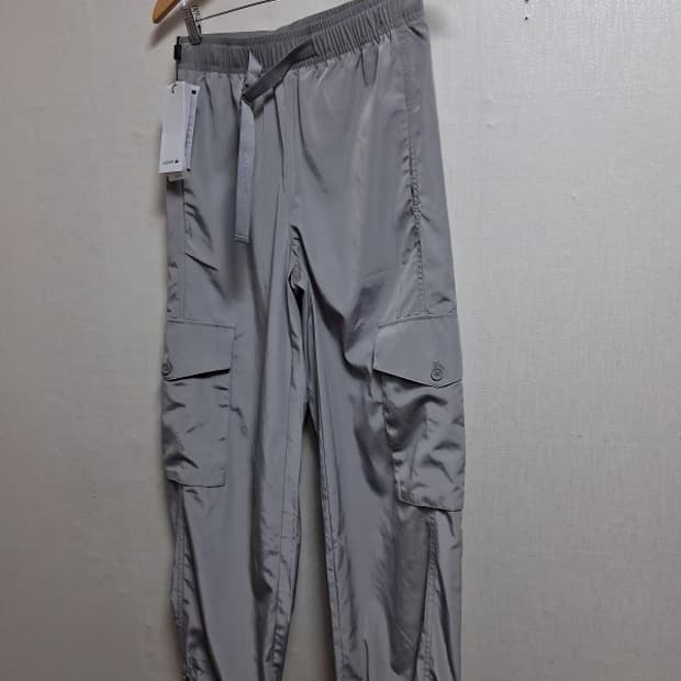 라코스테 바람막이 조거팬츠 연한 비둘기그레이 미착새옷 25 26 160이