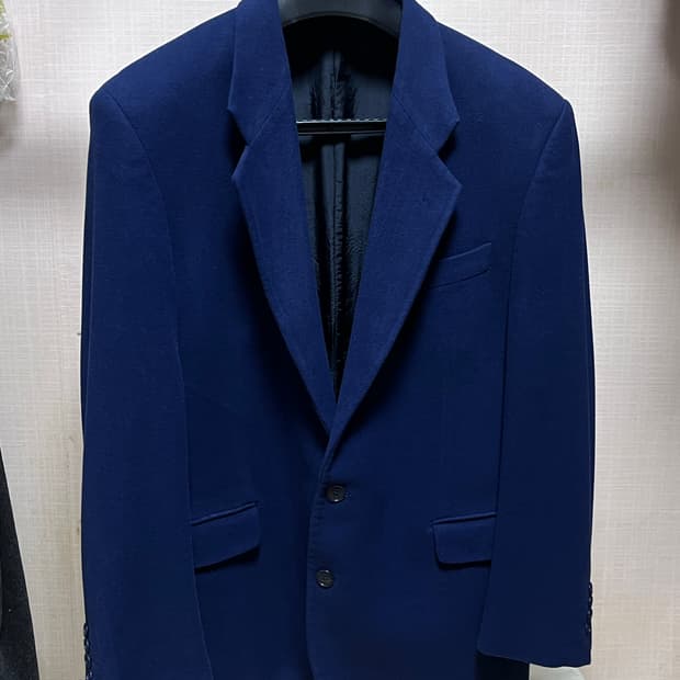 입생로랑 울 블레이저 네이비