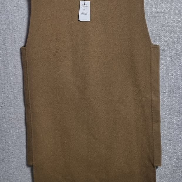 새상품) S (55) 스튜디오톰보이 다크베이지 울/앙고라 민소매 원피스 