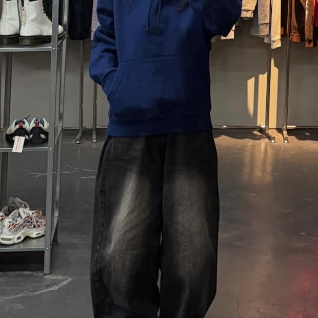 나이키 X 드레이크 녹타 카디널 스탁 에센셜 후드네이비  A3486