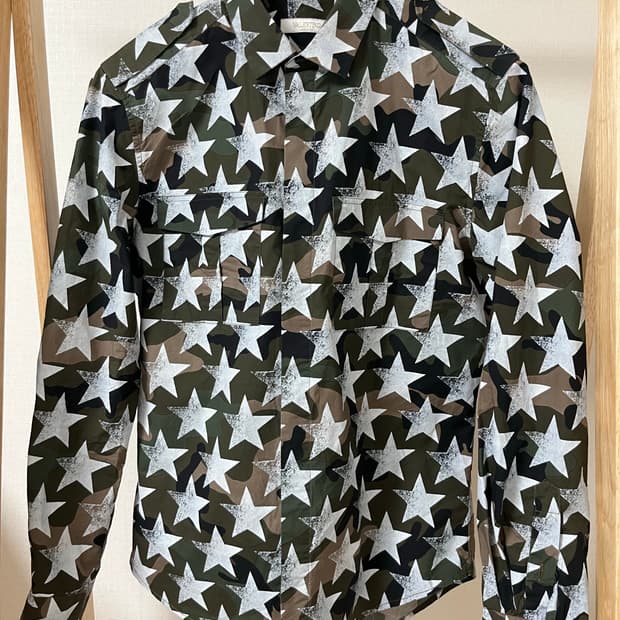 발렌티노 카모 스타 셔츠 39 정품