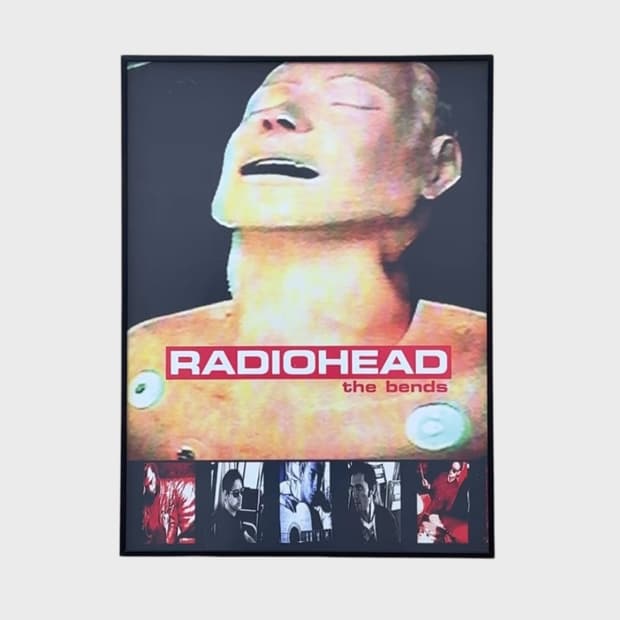 라디오헤드 RADIOHEAD 빈티지 포스터 정품 (액자포함)