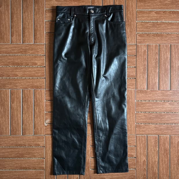 Horn Works cow-hide leather pants