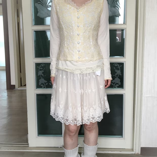 Glitter patter point vest